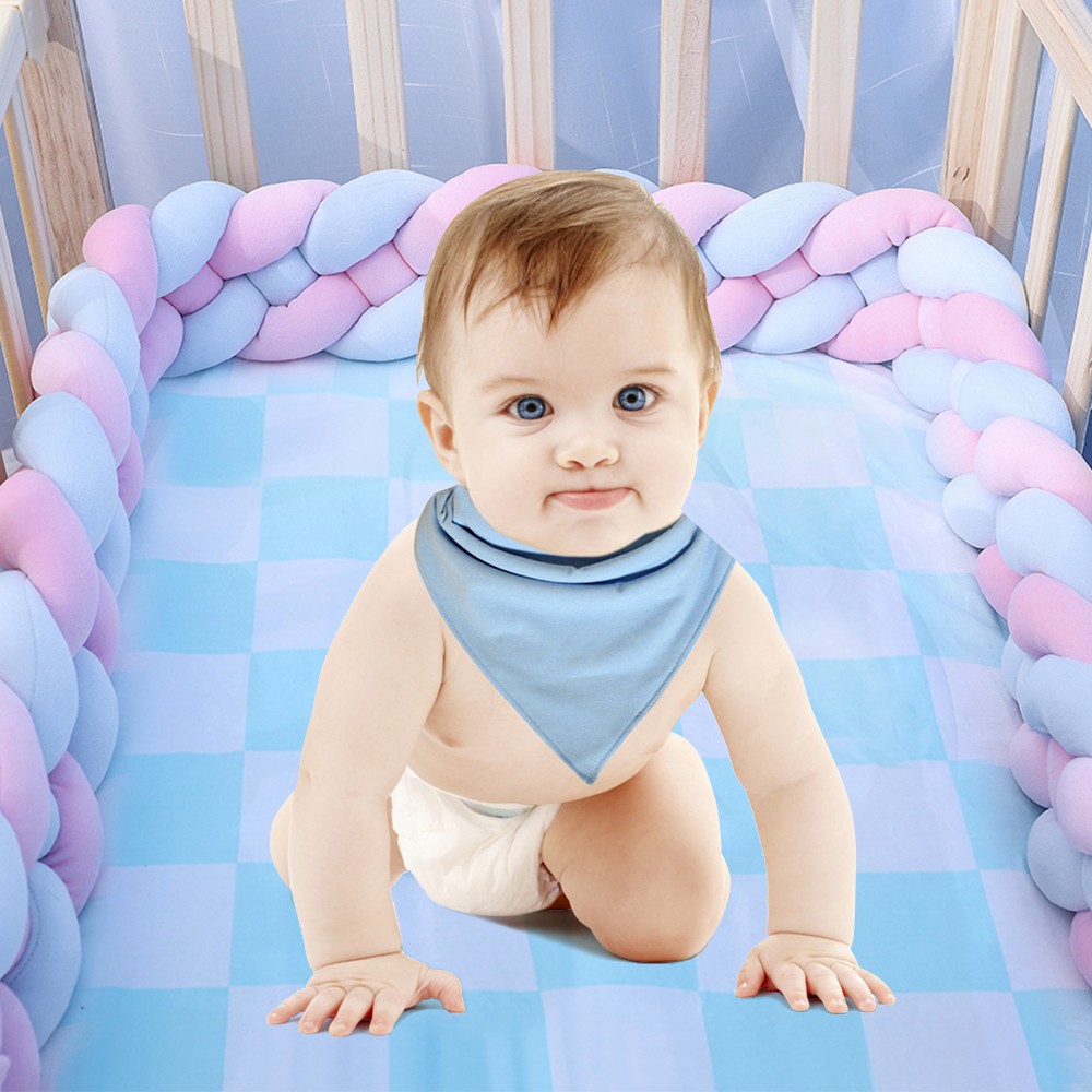 knotted baby crib bumper