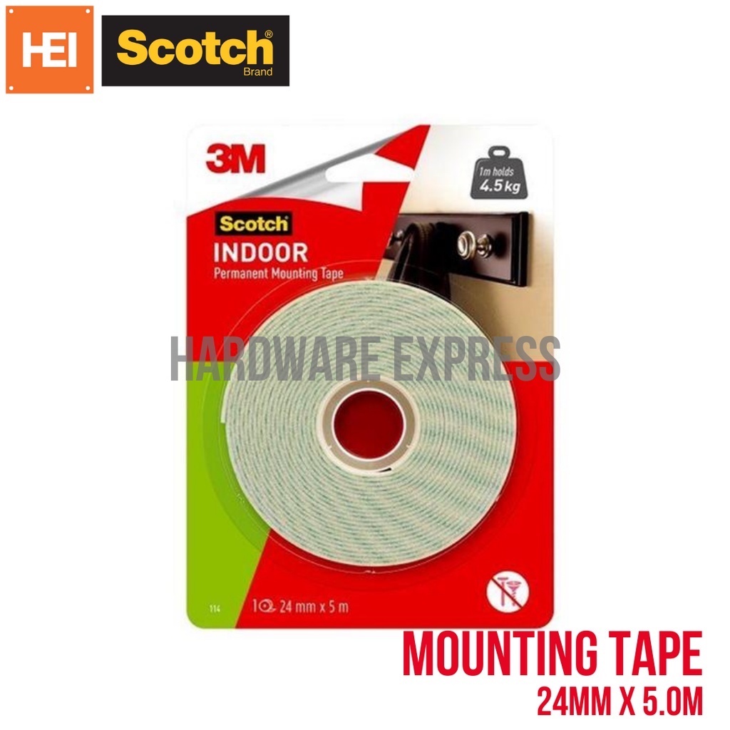 3m Double Sided Tape Foam Mounting Tape 24mm X 5mtrs Or 3mtrs Shopee Philippines