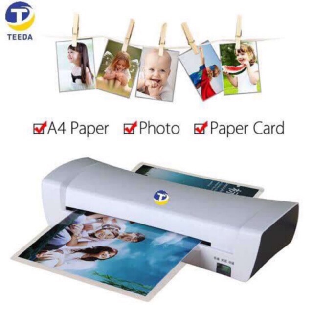 TEEDA SL200 A4 Laminator Photo Paper Card documents Office Thermal