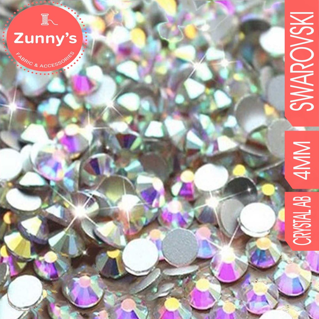 Swarovski Hotfix Rhinestone Crystal AB 144 pieces per pack Shopee
