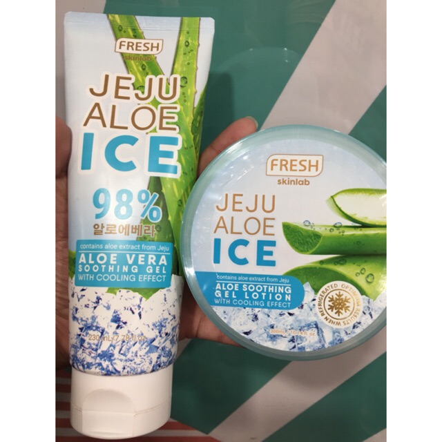 Fresh Skinlab Jeju Aloe Ice Lotion And Gel Shopee