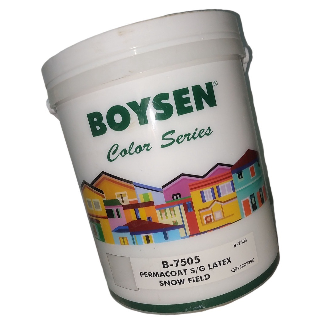 BOYSEN PERMACOAT S/G LATEX B7505 SNOW FIELD ( 1 GALLON 1