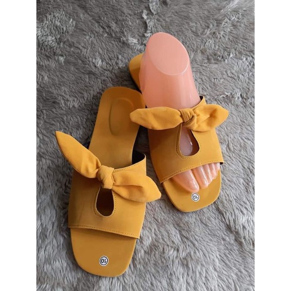 Ribbon Gamusa Flat Sandals For Women Marikina Flat Sandals For Woman ...