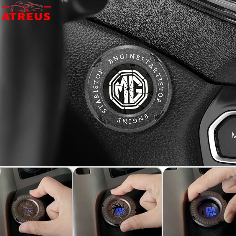 MG Car Ignition Switch Ring Engine Start Stop Button Cover For MG hs zs ...
