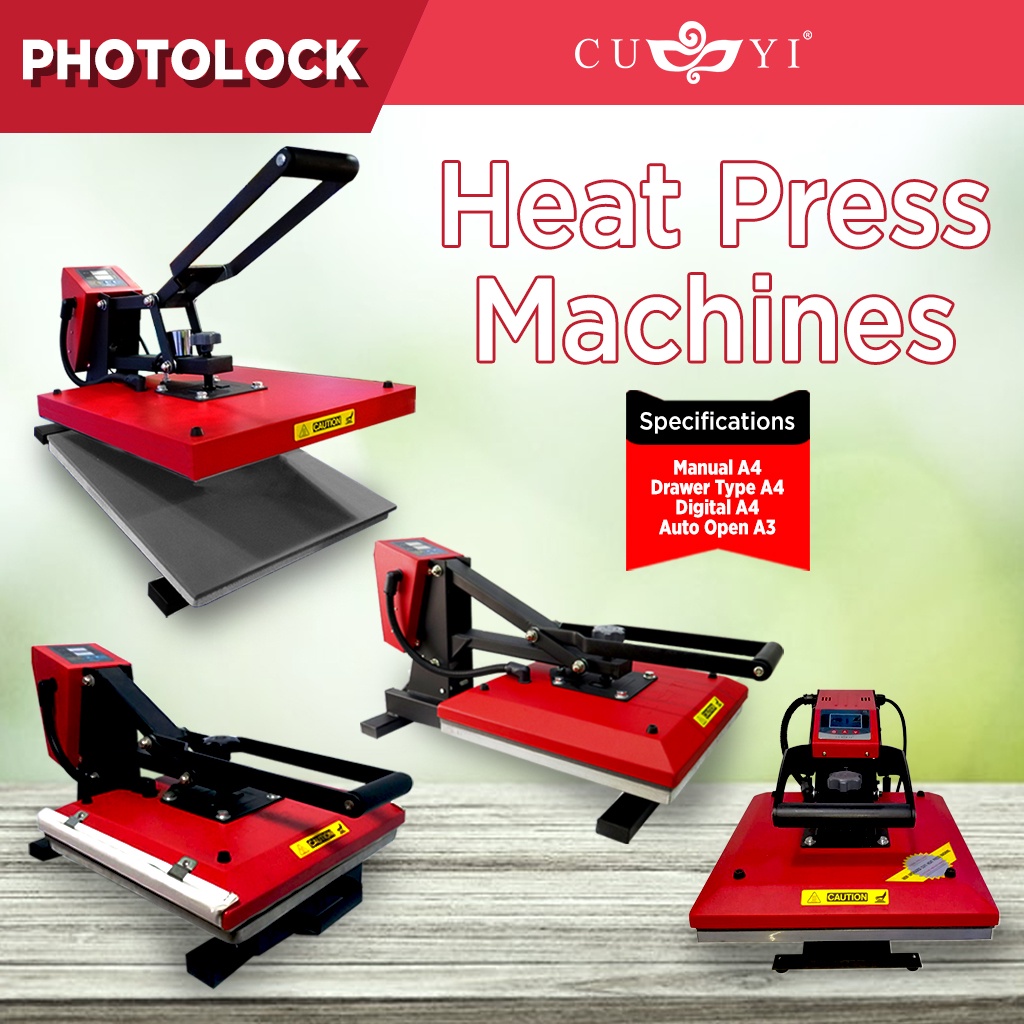 CUYI /Quaff Heat Press Machine Digital Heat Pres Machine A4 & A3 Size