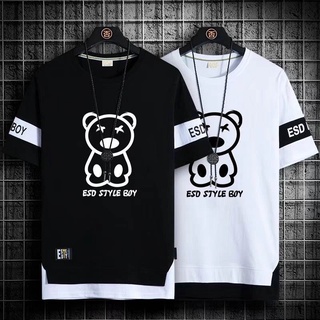 oversize shirt for men M-XXXL New Short Sleeve  Hip Hop Style Streetwear Fashion Loose Crew Neck  Graphics Casual Trend Oversized Color Black White Clothing T Shirt top #10