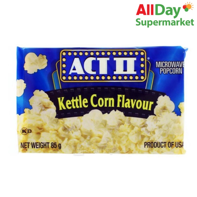 Act Ii Microwave Popcorn Kettle Corn 85G Shopee Philippines
