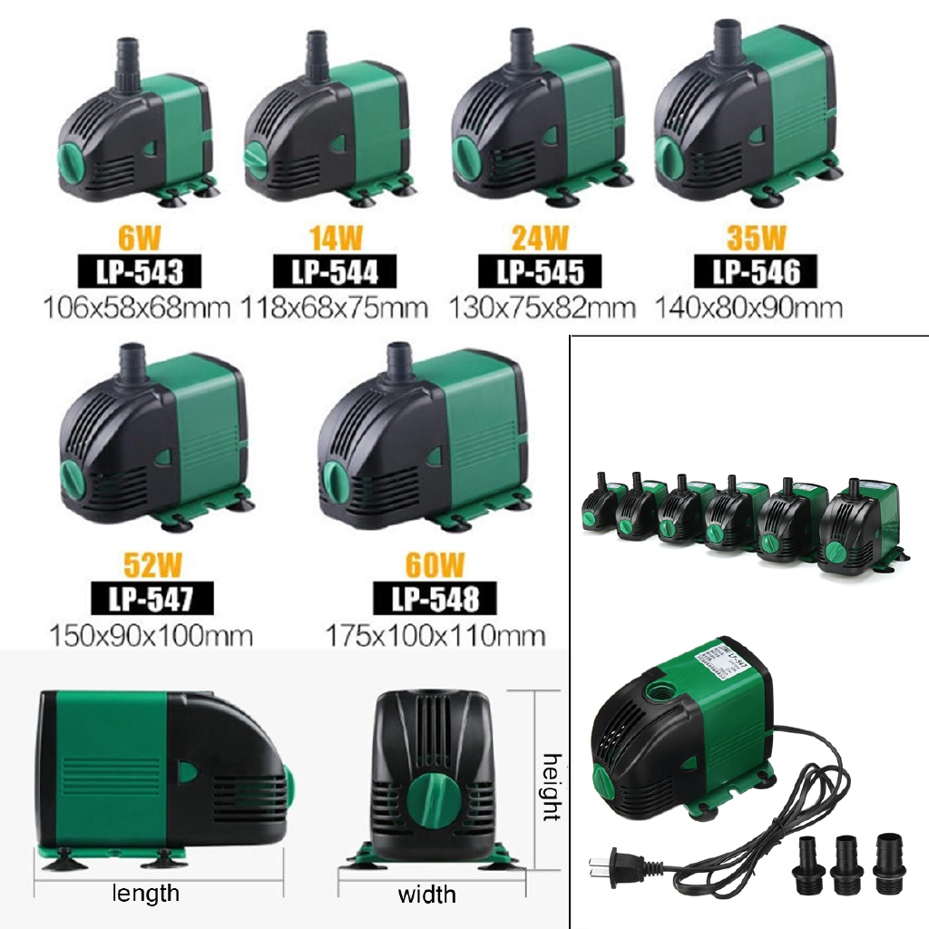 (in stock) Submersible Aquarium Water Pump Fish Tank Powerhead Fountain