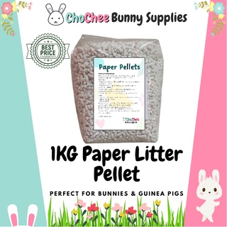 Retail 1KG Paper Litter Pellets / Paper Bedding 100%Safe for Rabbits, Cats, Dogs and other small pet