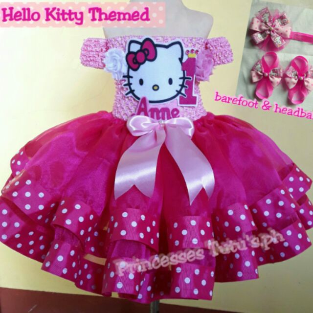 hello kitty first birthday outfit