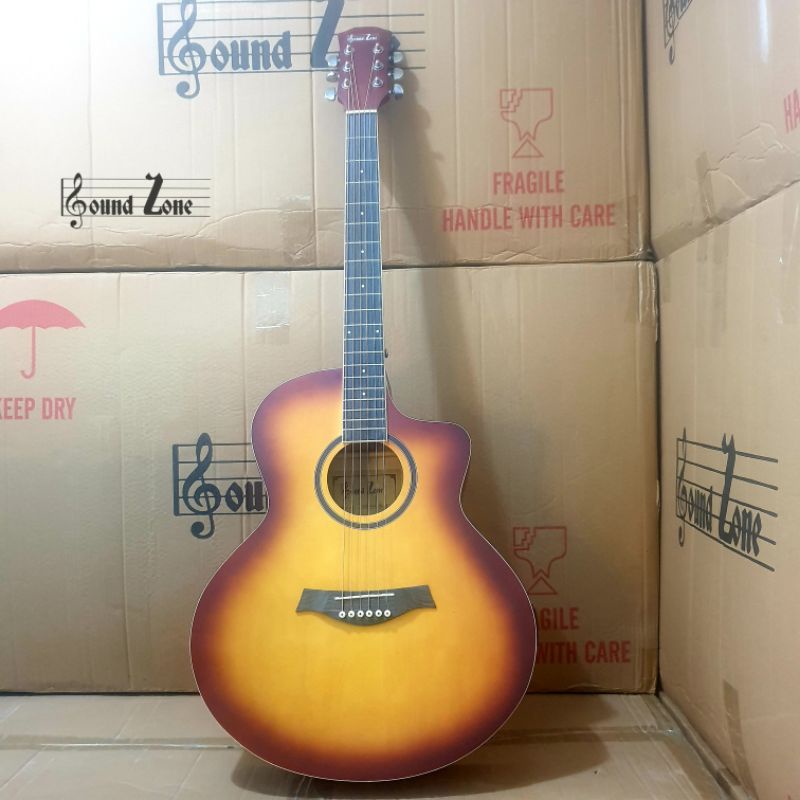 Guitar Acoustic SOUND ZONE 41 inches w/ EQ LC5 Matte Sun Burst