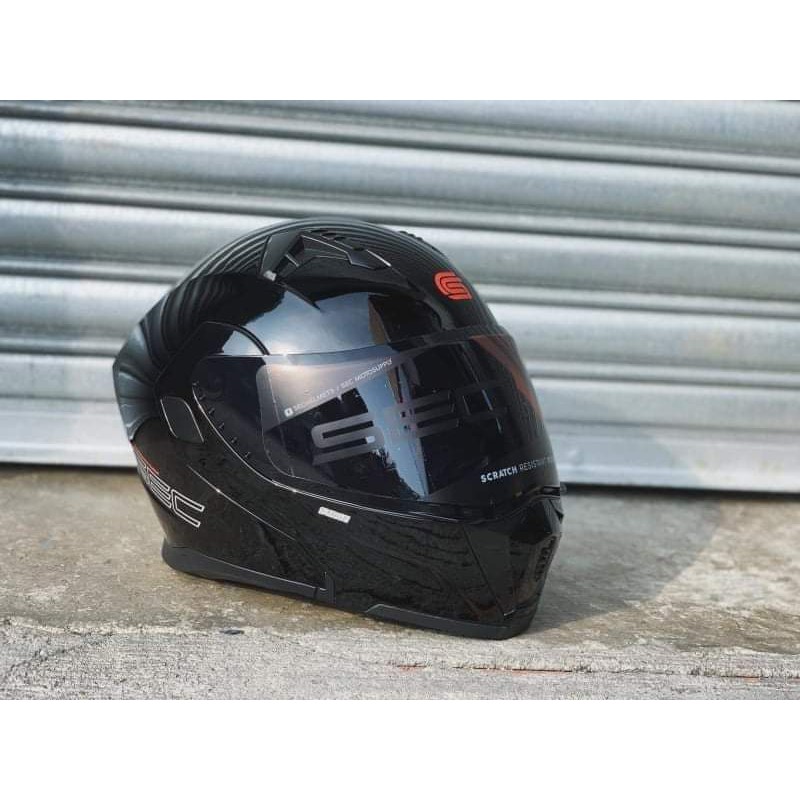 Sec surge modular helmet glossy black Shopee Philippines