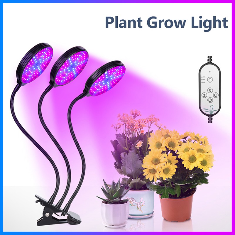 F&L USB Plant Grow Light Red & Blue Spectrum Adjustable Desktop Clamp ...