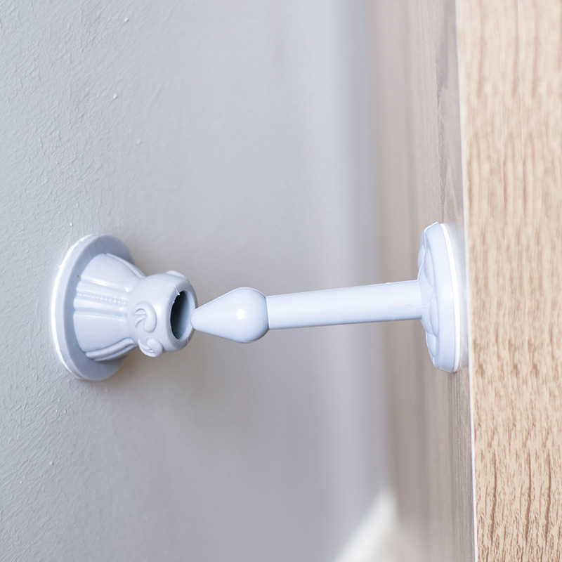 2Pcs/Set Silicone Suction Door Stopper/Non Punching Sticker Door Anti-collision Pad Doorstop/Self Adhesive Door Stop Wall Door Handle Protectors