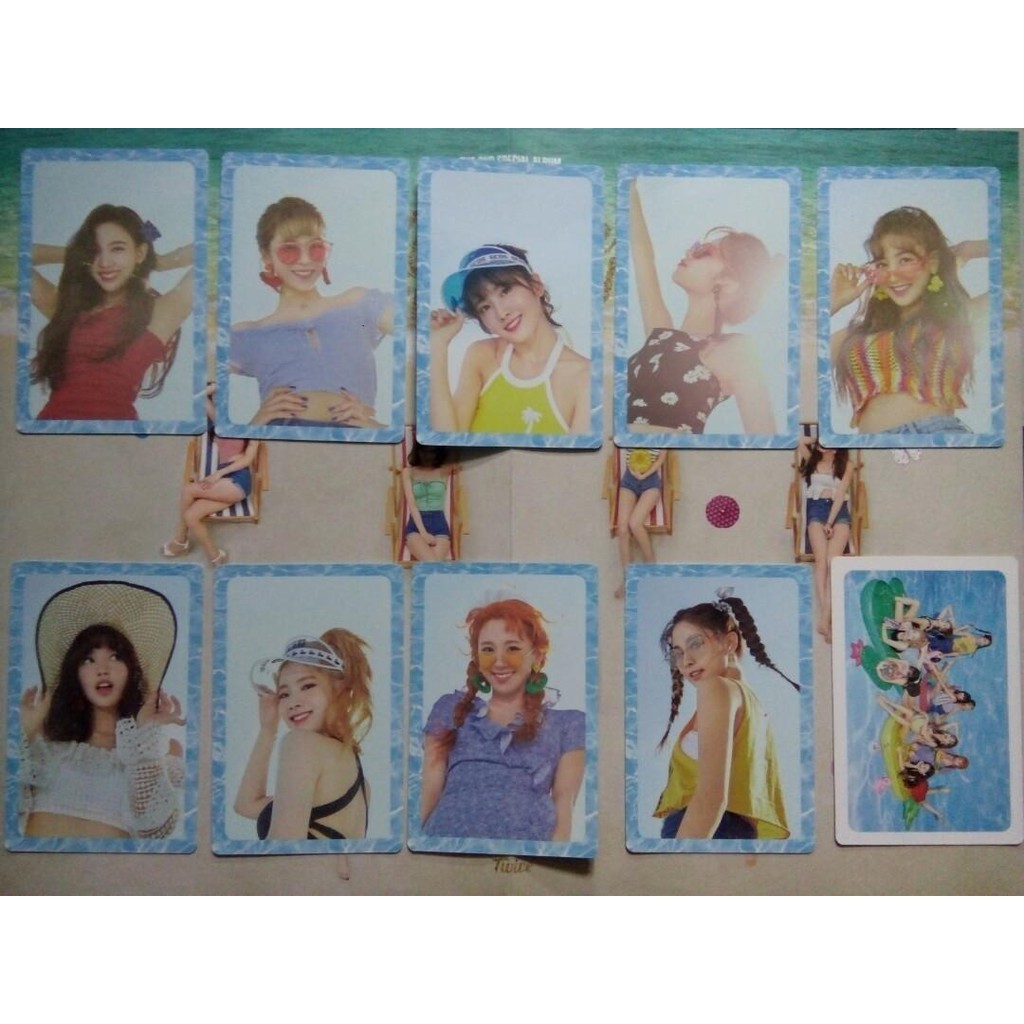 Photocard Set A Ver Twice Summer Nights Official P O B Official Kpop Shopee Philippines