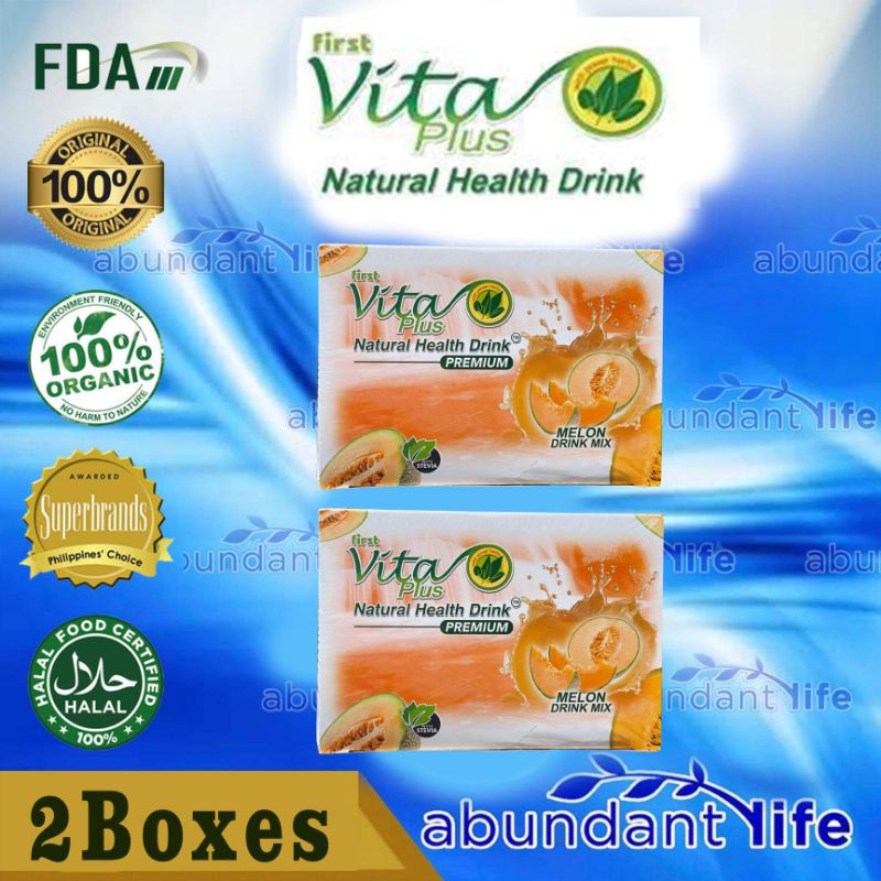 2 BOXES VITA PLUS MELON PREMIUM NATURAL HEALTH DRINK 20SACHET Shopee