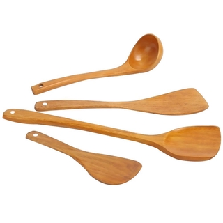 DOREEN Long Spatula Non-stick Cooking Tools Shovel Wooden Hand Wok Spoon Kitchen Utensil Supplies Bamboo Turners #5
