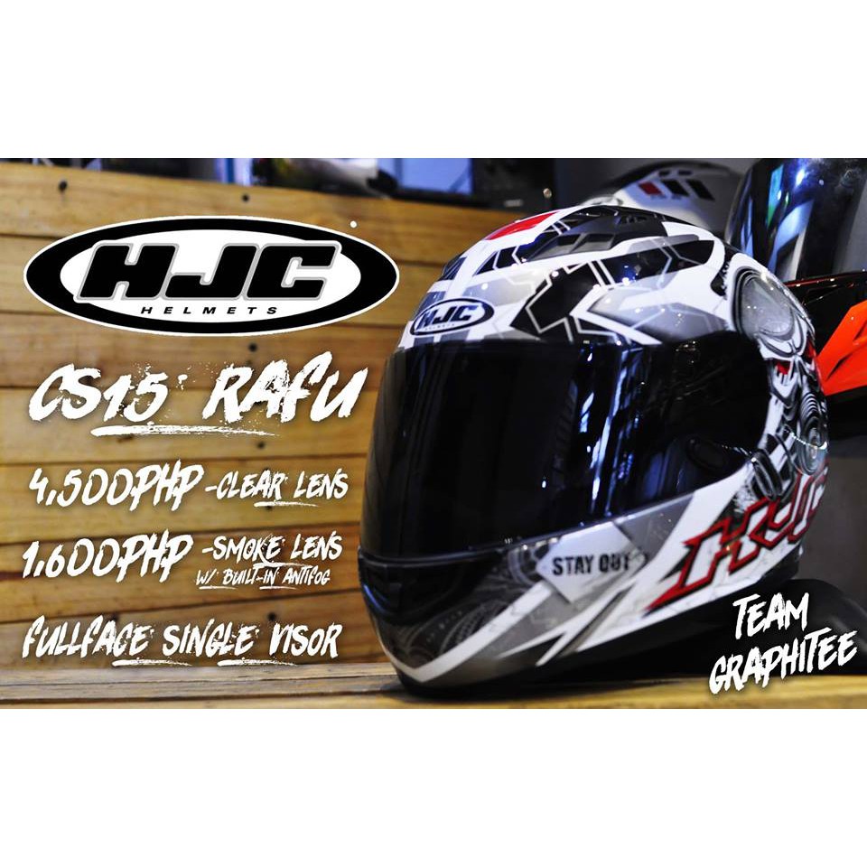 HJC HELMET CS-15 RAFU MC1 W/ CLEARLENS ONLY | Shopee Philippines