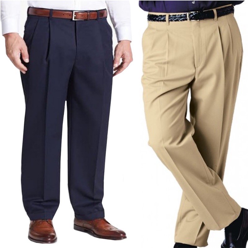 STRAIGHT CUT OFFICE SLACKS FOR MEN, FIT UP TO 40 SIZE Shopee