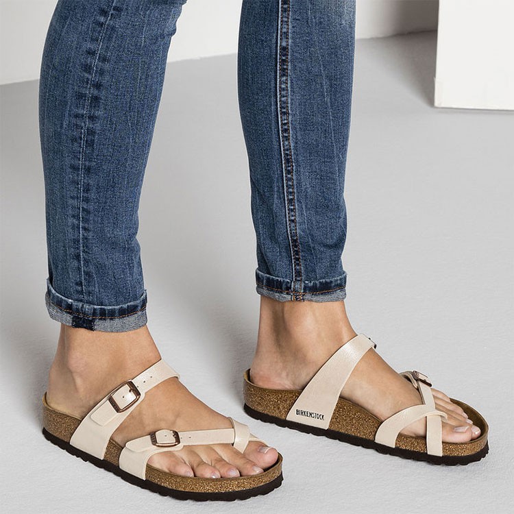 birkenstock mayari pearl cream