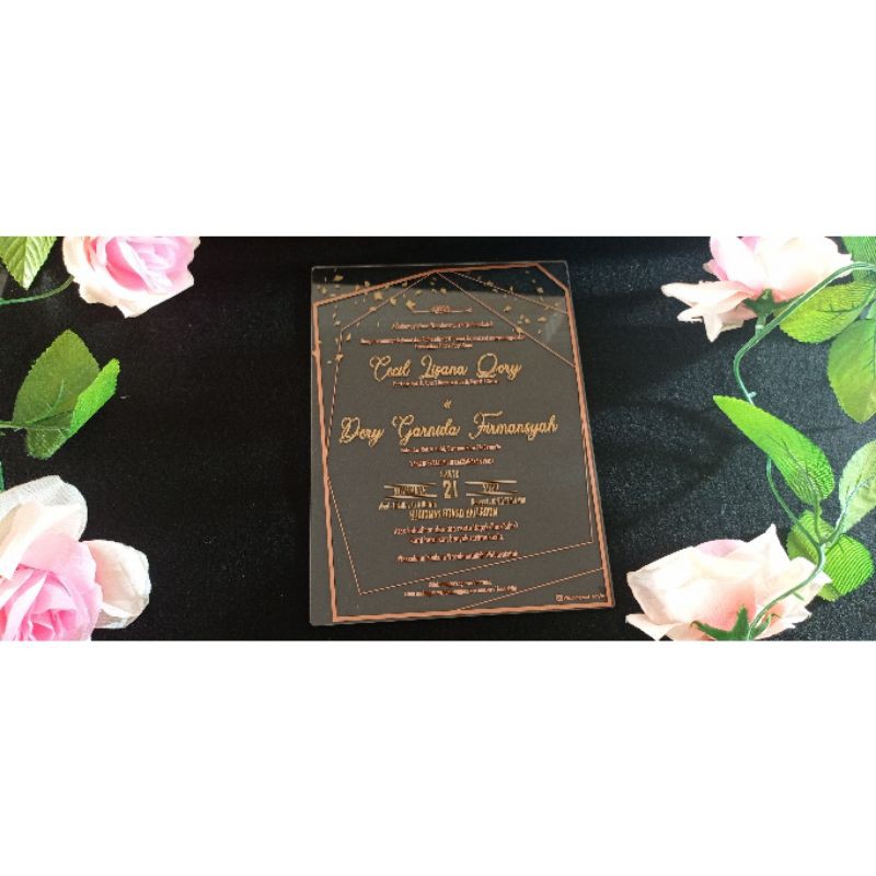 Acrylic Wedding Invitation Invitation Invitation Card Shopee Philippines