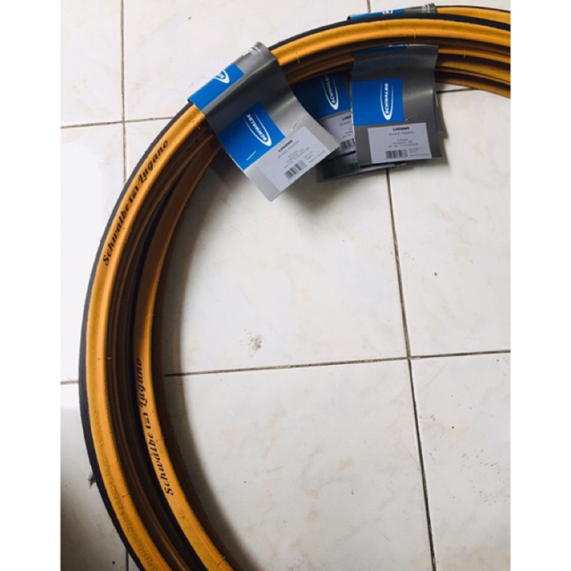 Schwalbe Lugano 2 Classic Tanned Sidewall tire 700x25c wired | Shopee Philippines
