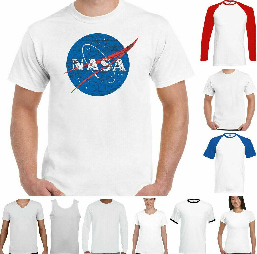 NASA T-SHIRT Mens Big Bang Theory Logo Retro Space Sheldon Cooper Geek Nerd Top 