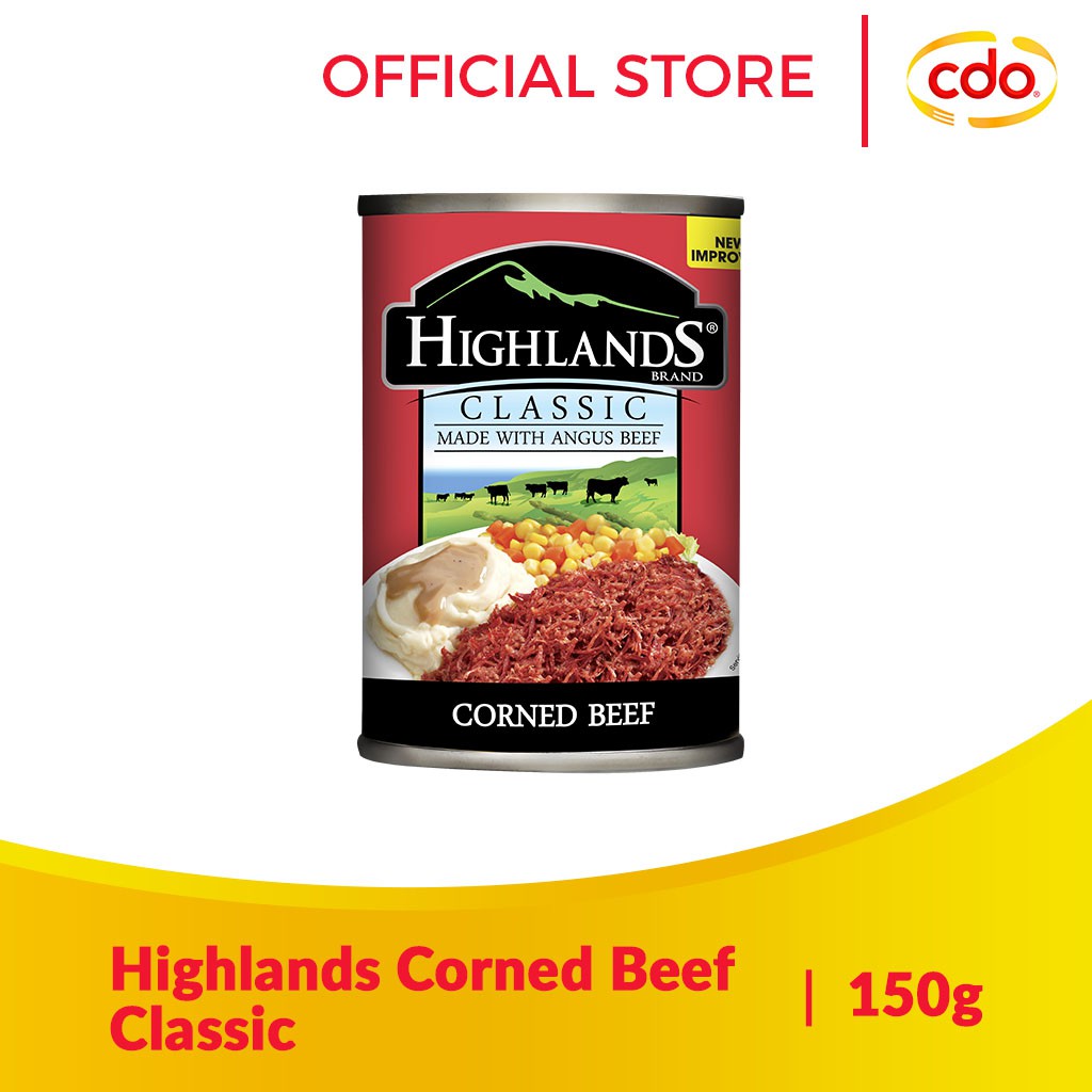 HIGHLANDS Classic Corned Beef 150g | Shopee Philippines