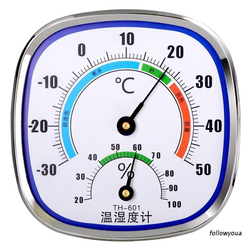 folღ Analog Thermometer Hygrometer Temperature Monitor Humidity Gauge Indoor Outdoor