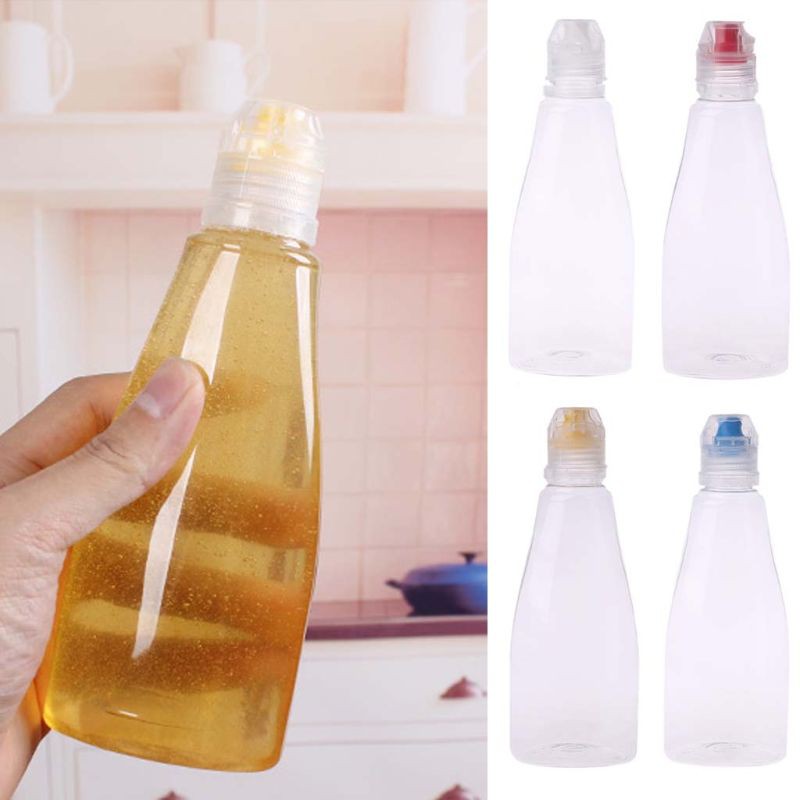 Squeezable Bottle Condiments Container Travel Sized Reusable Dispenser