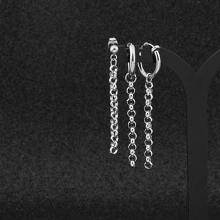 1pc Kpop BTS  Earing KPOP  with the same minimalist ring chain Earstud Piercing Non-piercing Long Chain Stick Earclip Stylish  JK V JIMIN SUGA JIN RM J-HOPE #3
