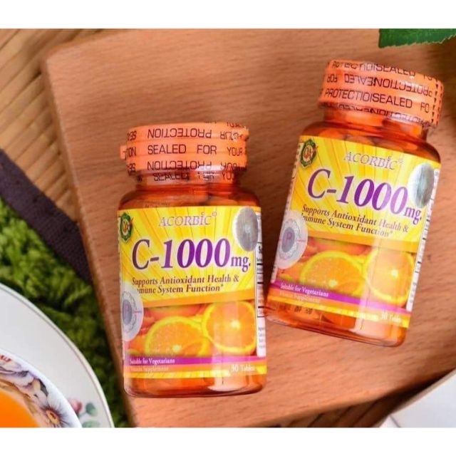 Acorbic Vitamin C 1000mg 30 Tablets Shopee Philippines