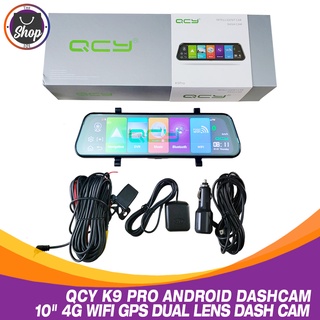 QCY K9 PRO Full Screen 4G Touch IPS Car Dash Cam Rear View Android 8.1 Mirror with WiFi GPS FHD 1080