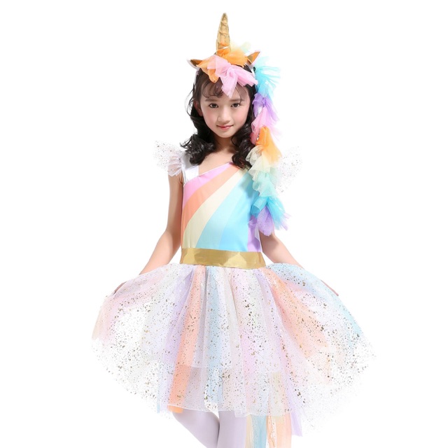 rainbow unicorn fancy dress