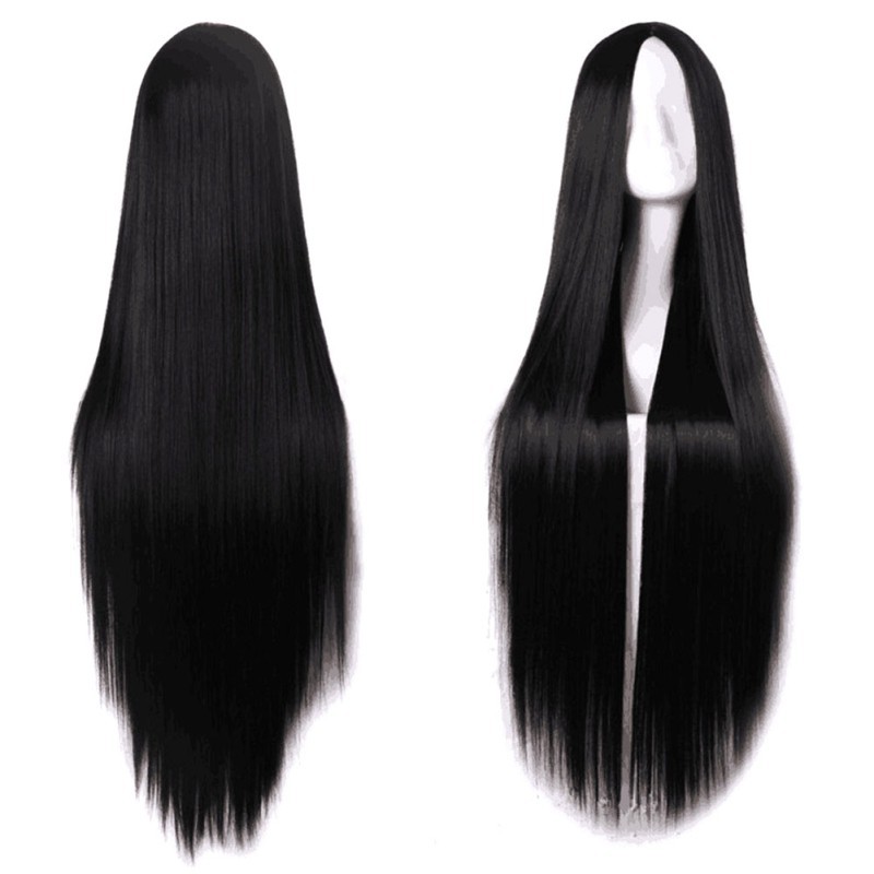 black wig