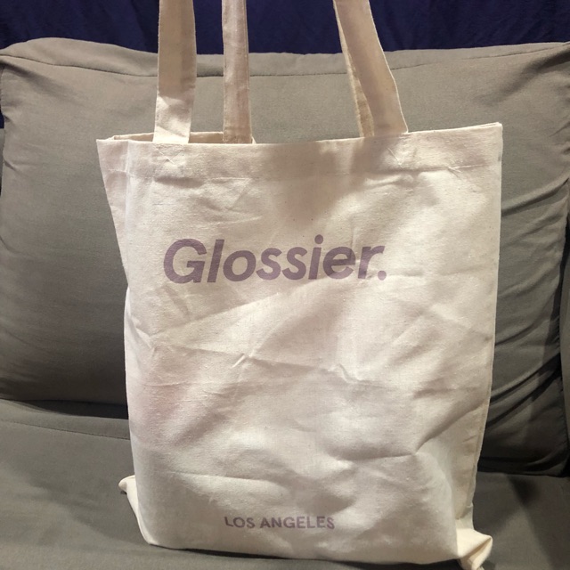 glossier tote bag