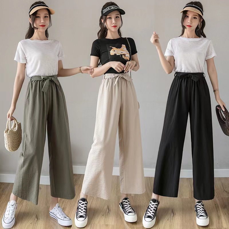 CY Fashion Trend Trouser Wide Leg Pants Cullotes For Women's Fashion S ...