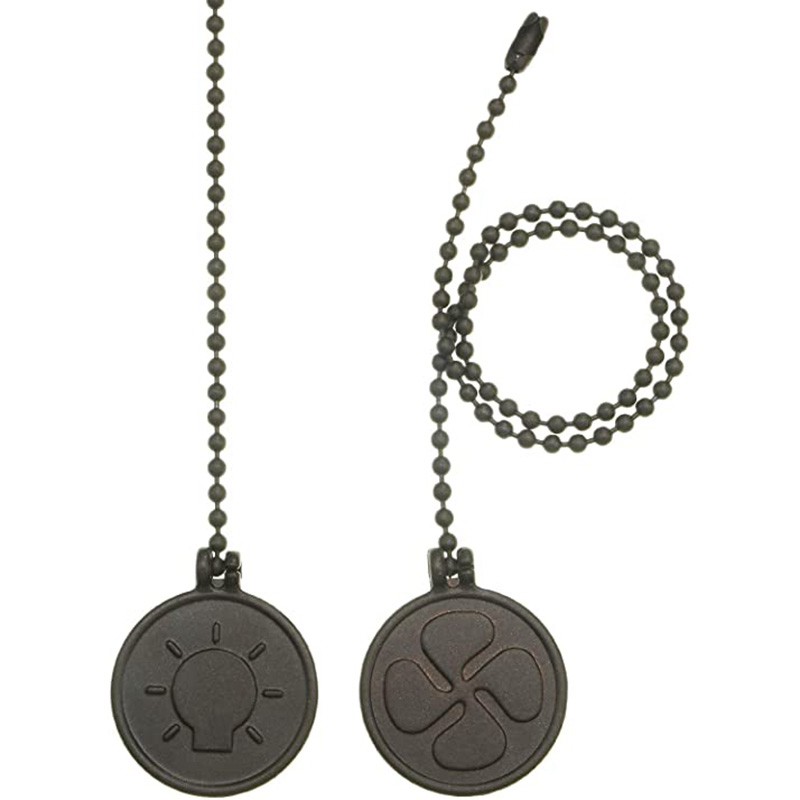 Cod Ceiling Fan Pull Chain Set, 2Pieces Bulb Chinese Folding Fan