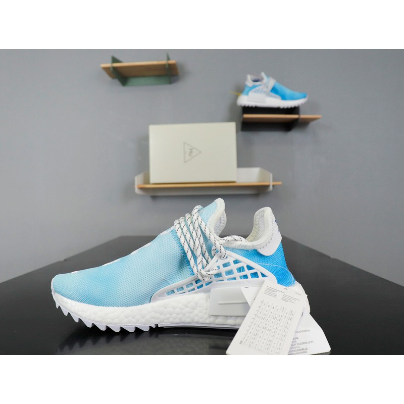 Adidas Pharrell Hu Race NMD Scarlet Blue Size 9 5 BB 0618