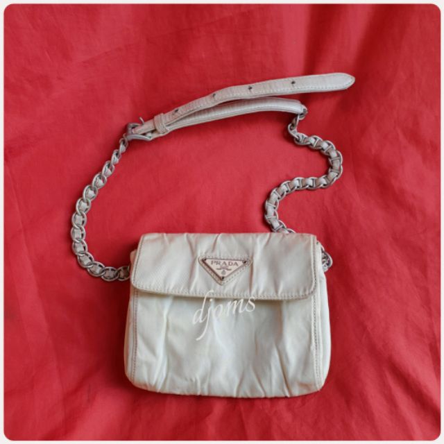 prada belt bag with chain