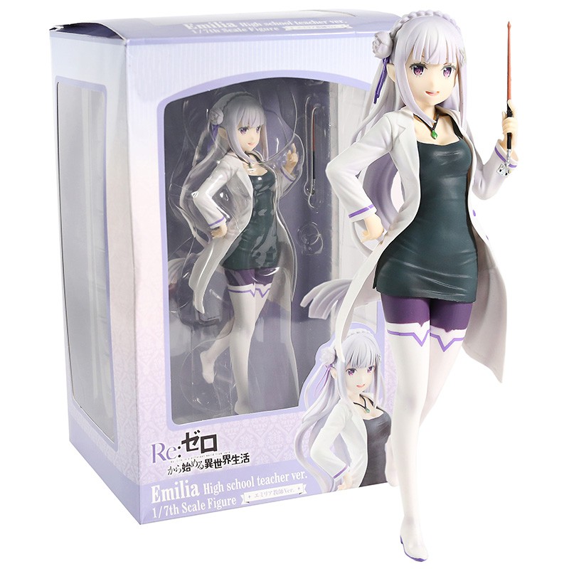 Anime Re:Life in a different world from zero Emilia PVC Action Figure With Box 