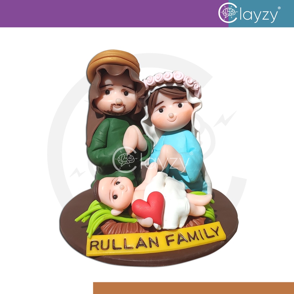 Clayzy Nativity Scene | Holy family | Belen | Nativity set | Handmade ...