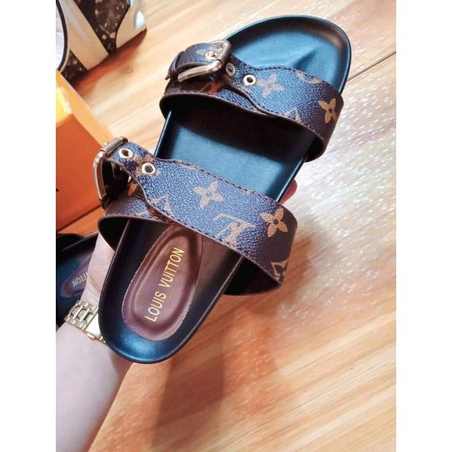 lv two strap sandals