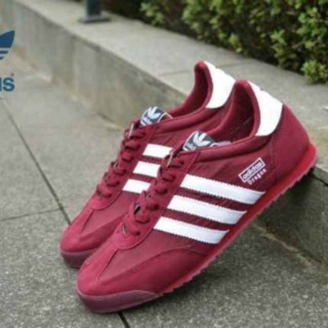 Adidas Dragon Maroon Sneakers Shoes 
