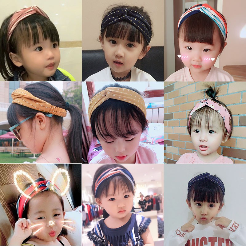 Joudoo Korean Style Kids Girls Sweet Printing Head Band Hair