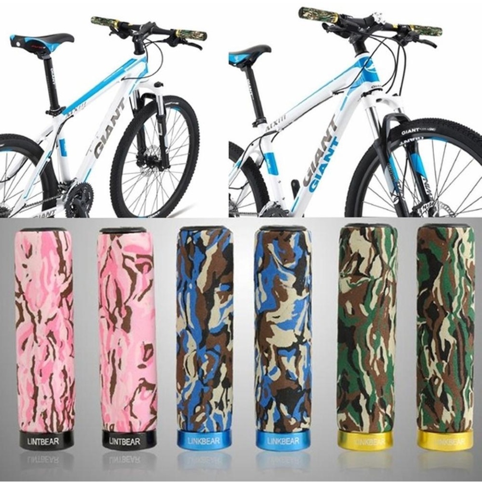 camo bike grips