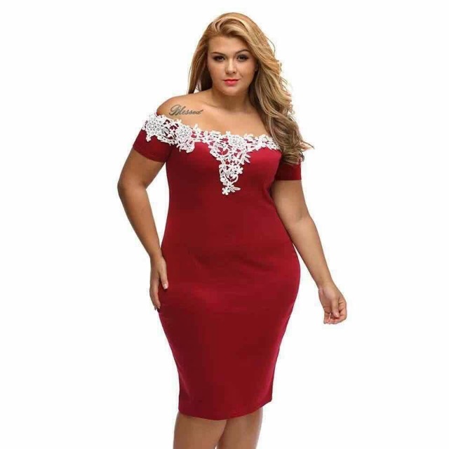 chubby semi formal dress