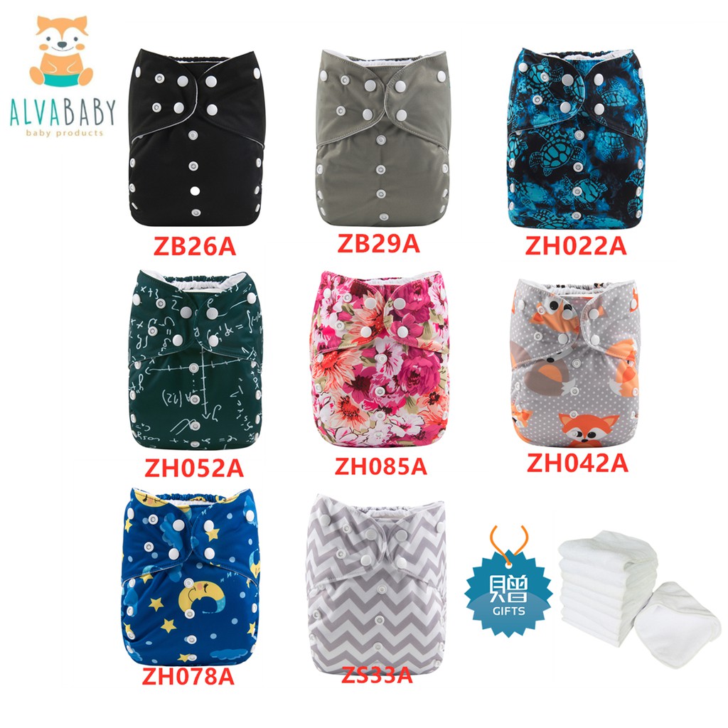 alva newborn cloth diapers