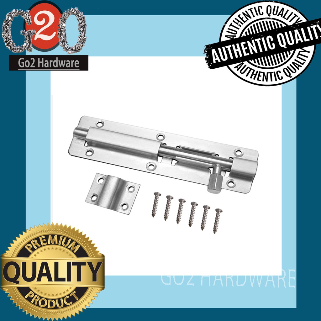 Barrel Bolt Stainless Steel Door Lock 3" 4" 5" 6" COD Shopee Philippines