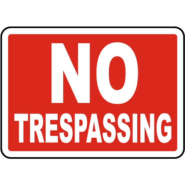 No Trespassing Signage (Laminated A4 Size) | Shopee Philippines